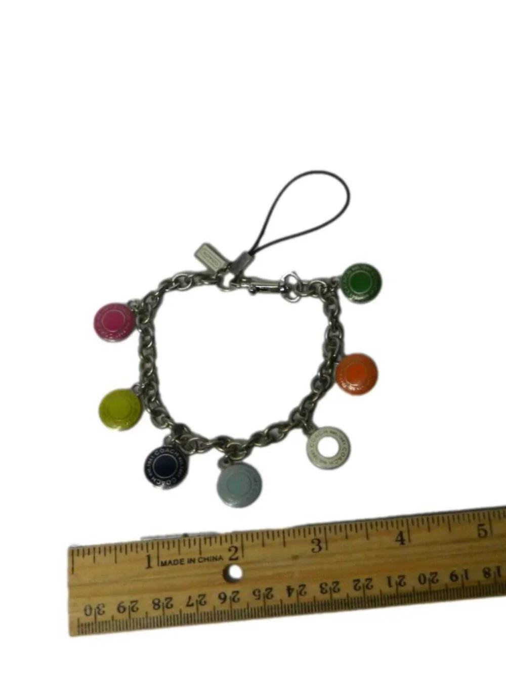 Coach Vintage Cell Phone/Purse Charm/Bracelet EUC!